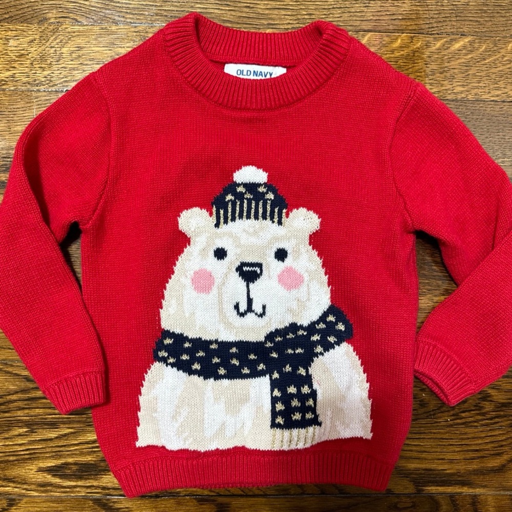 3T unisex old navy Christmas/winter/holiday sweater - like new